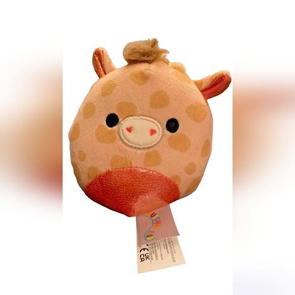 Squishmallows Zuni The Giraffe 3.5" Plush Clip-On Keychain, Valentines 2023 - Picture 1 of 4